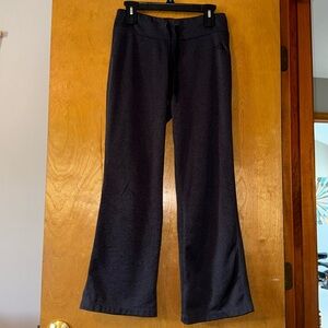 Used north face gray sweatpants size M with tie waistband